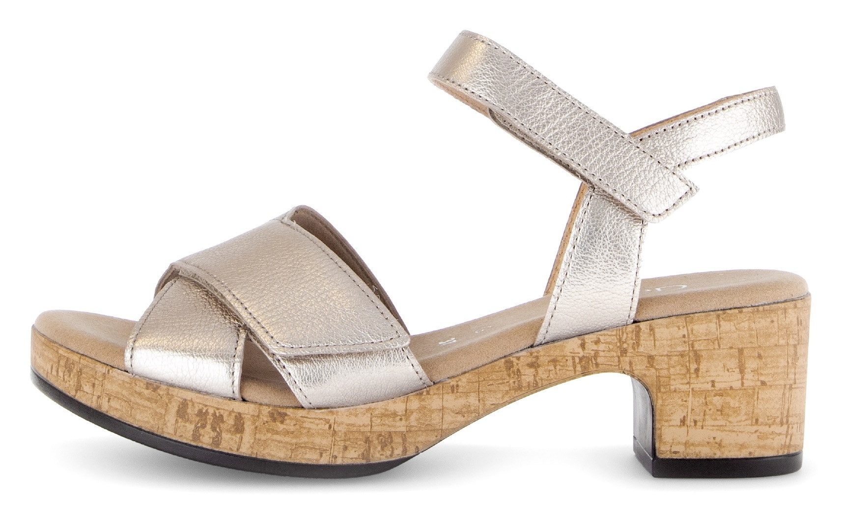 Gabor KRETA Sandalette, Blockabsatz, Sommerschuh, Sandale in Bequemweite G (weit)
