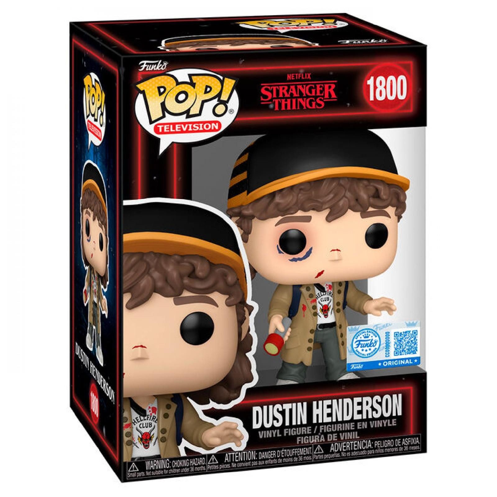 Funko Sammelfigur Stranger Things 5 Dustin Henderson Exclusive #1800