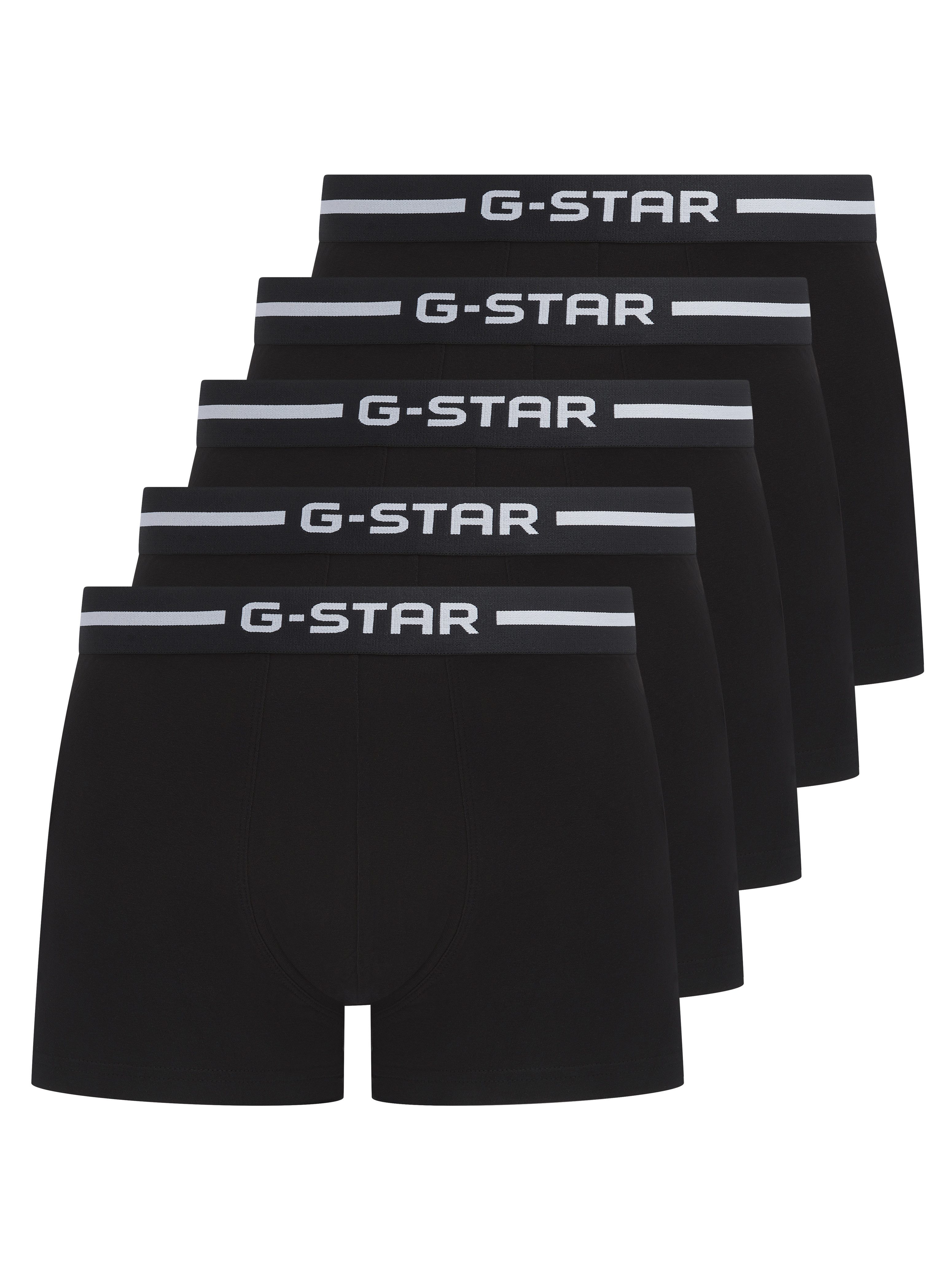 G-STAR Boxershorts HEMLOCK, 5 PACK TRUNKS (Packung, 5-St) Bund mit Logoschr günstig online kaufen