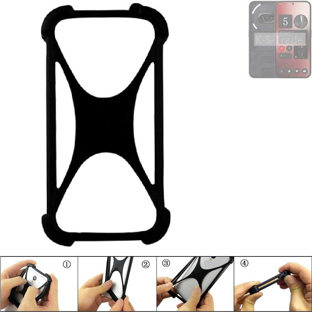 K-S-Trade Handyhülle für Nothing 2a, Handy-Hülle Schutz-Hülle Silikon Bumper TPU Softcase Smartphone