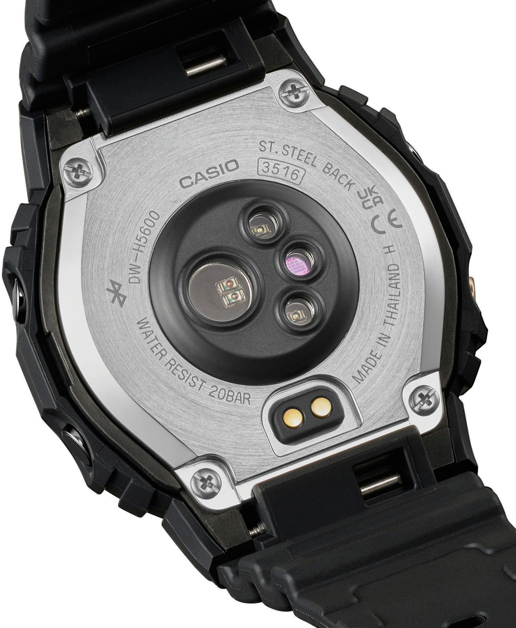 CASIO G-SHOCK DW-H5600 Smartwatch, Solaruhr, Armbanduhr, Herrenuhr, Stoppfunktion,Herzfrequenzmesser – Bild 5 von 5