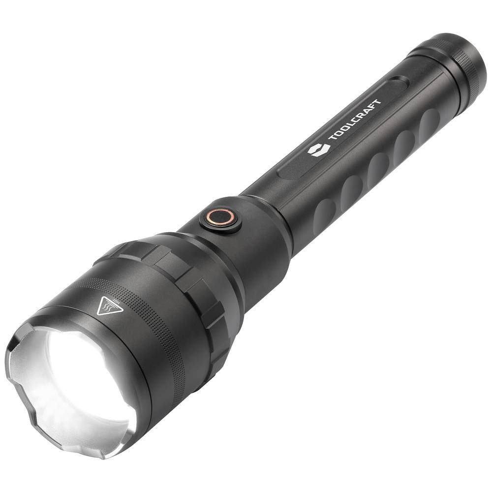 TOOLCRAFT Taschenlampe Taschenlampe mit Akku TO-8578257, mit USB-Schnittstelle