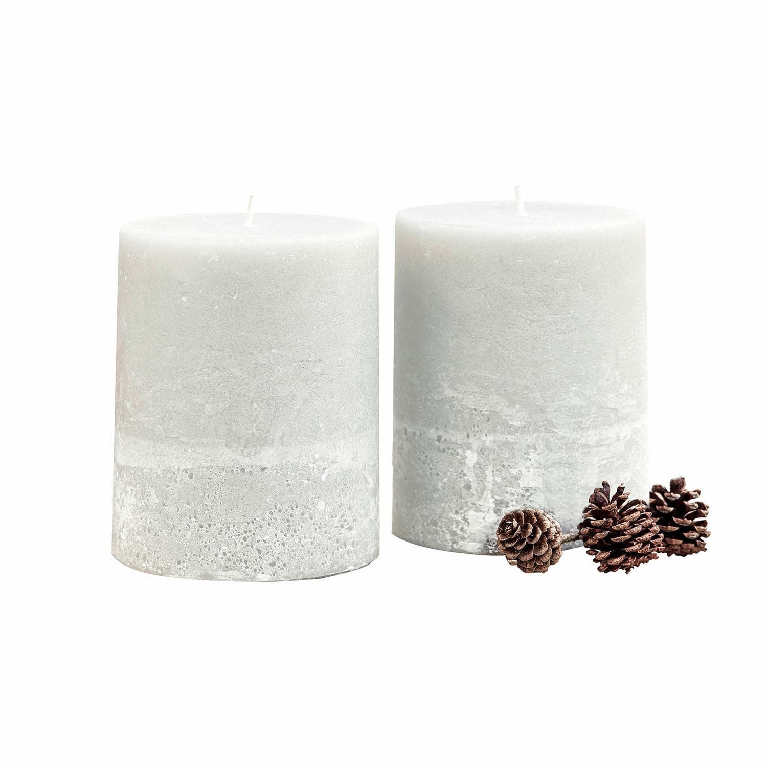 Mirabeau Stumpenkerze Kerze 2er Set Oviedo creme (2er Set, 2er Set), none