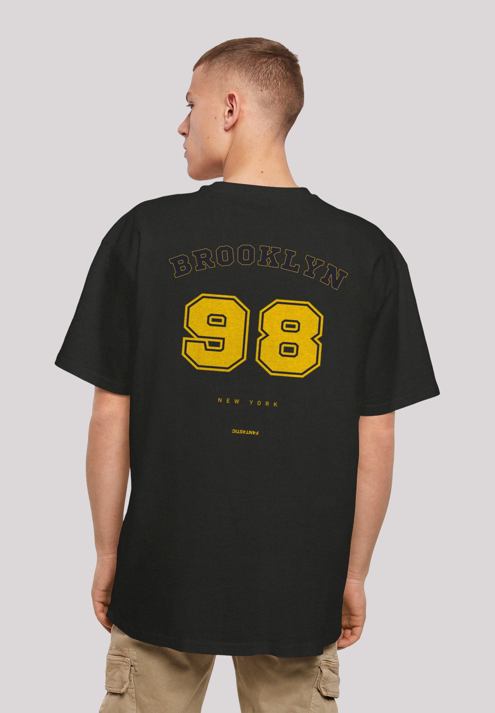 98 TEE OVERSIZE schwarz F4NT4STIC Brooklyn Print NY T-Shirt