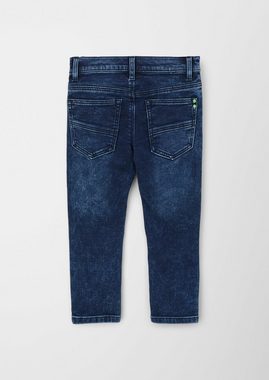 s.Oliver 5-Pocket-Jeans Jeans Brad / Slim Fit / Mid Rise / Slim Leg Waschung, Kontrast-Details