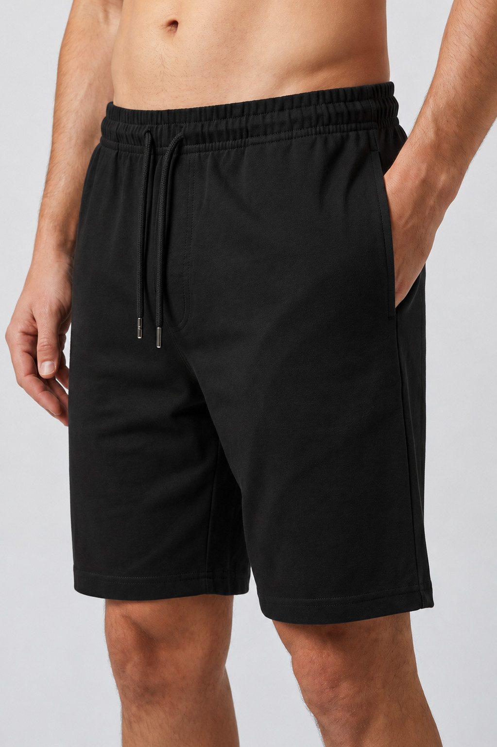 ROSS CAMP Sweatshorts, kurze Hose Herren, Baumwolle Shorts Elasthan