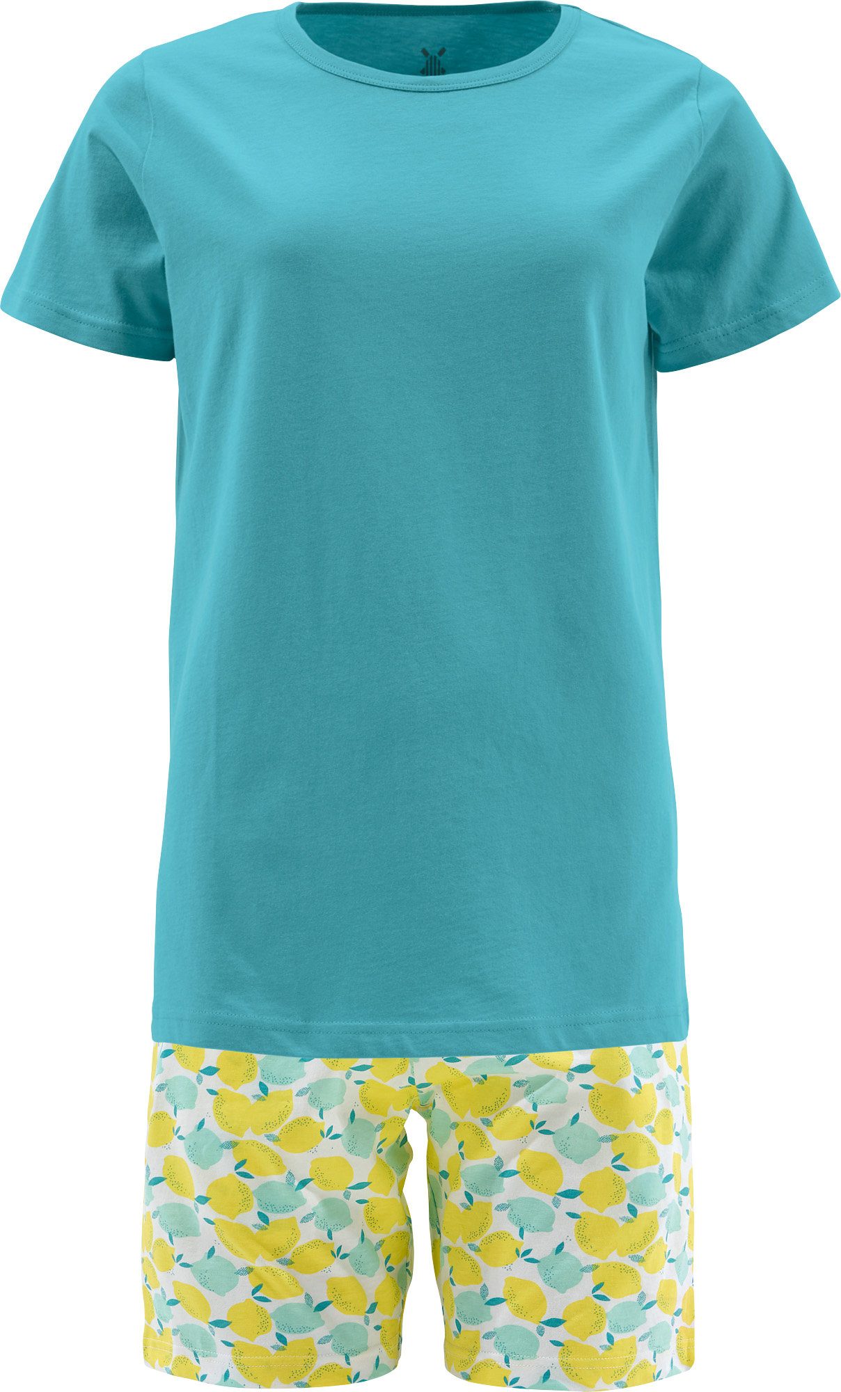 Erwin Müller Pyjama Damen-Shorty Single-Jersey gemustert