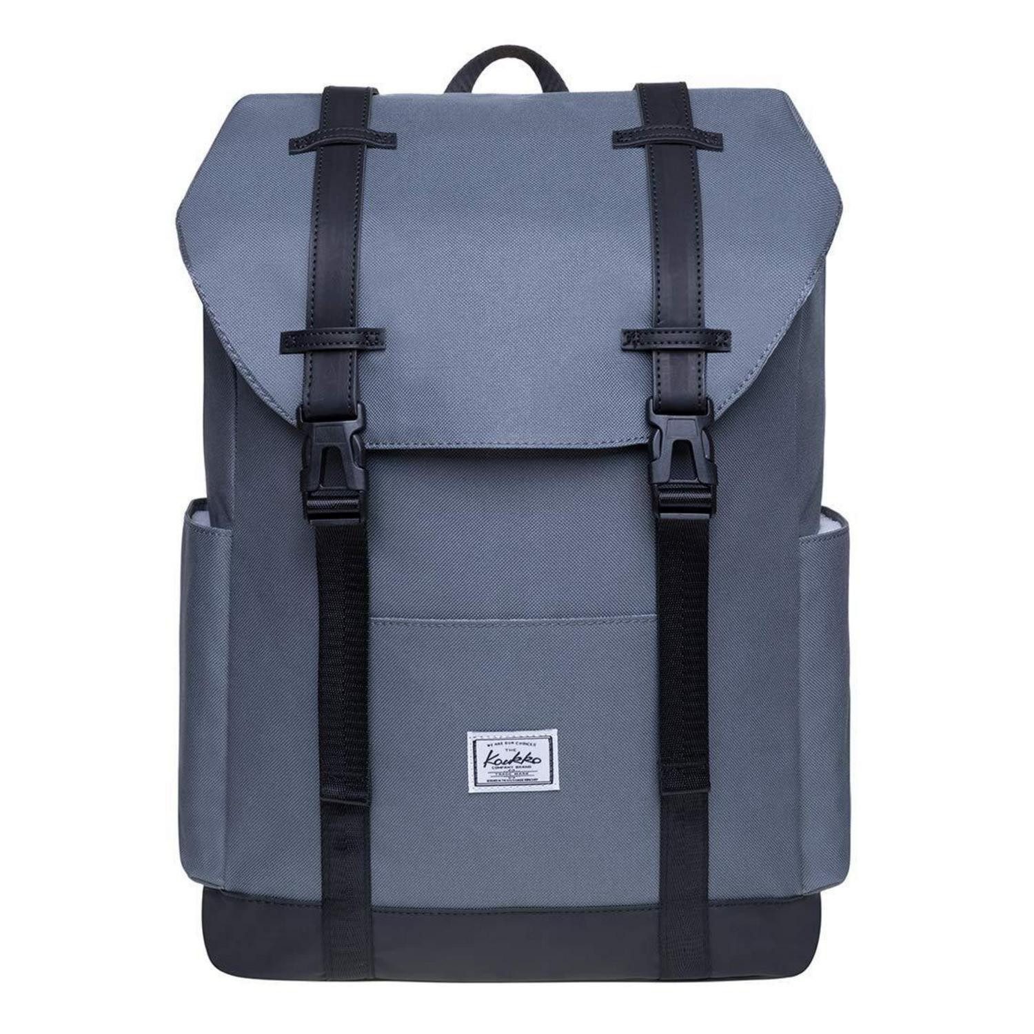LuxusKollektion Laptoprucksack Rucksack Grau 22L