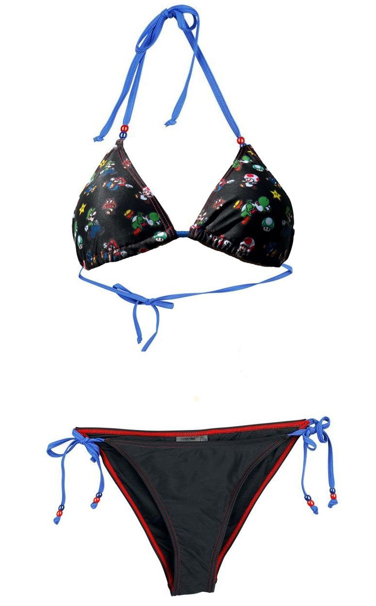 Super Mario Push-Up-Bikini SUPER MARIO Bikini Damen Badeanzug Nintendo günstig online kaufen