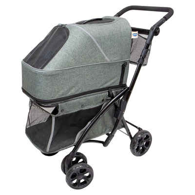 LILY Tiertransportbox Pet Buggy Deluxe für Hunde, Liegefläche in der Tasche: 53 x 30 x 32 cm, Sitzfläche im Rucksack: 36 x 26 cm, H: 33 - 50 cm