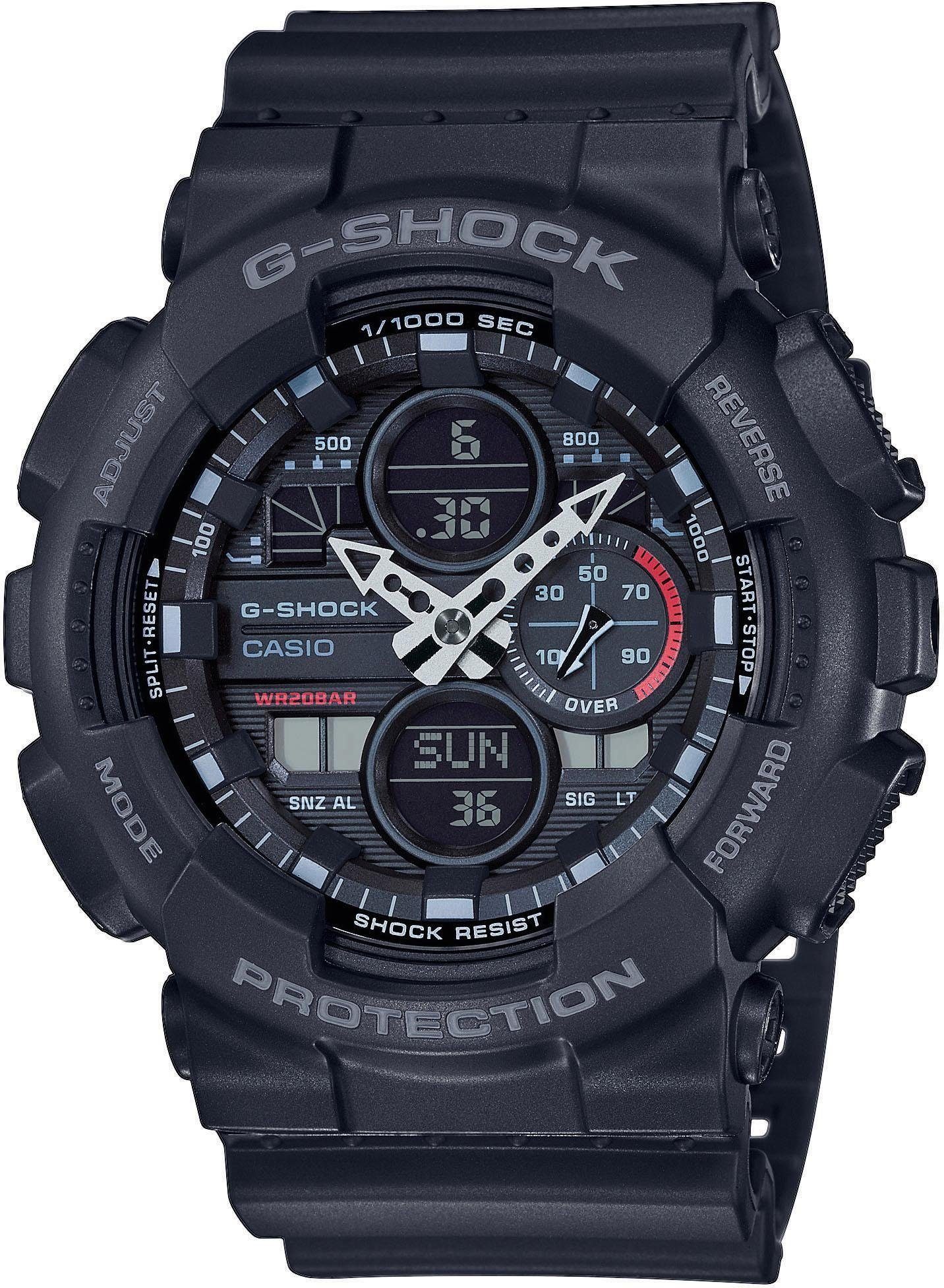 CASIO G-SHOCK Chronograph GA-140-1A1ER, Quarzuhr,Armbanduhr,Herrenuhr,digit günstig online kaufen