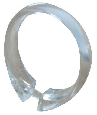 rewagi Duschvorhang Duschvorhangring oval - Größe: Innenmaß Ø 45 mm Farbe: glasklar Material: Kunststoff, Verkaufseinheit: 10, 30, 50, 100 Stück