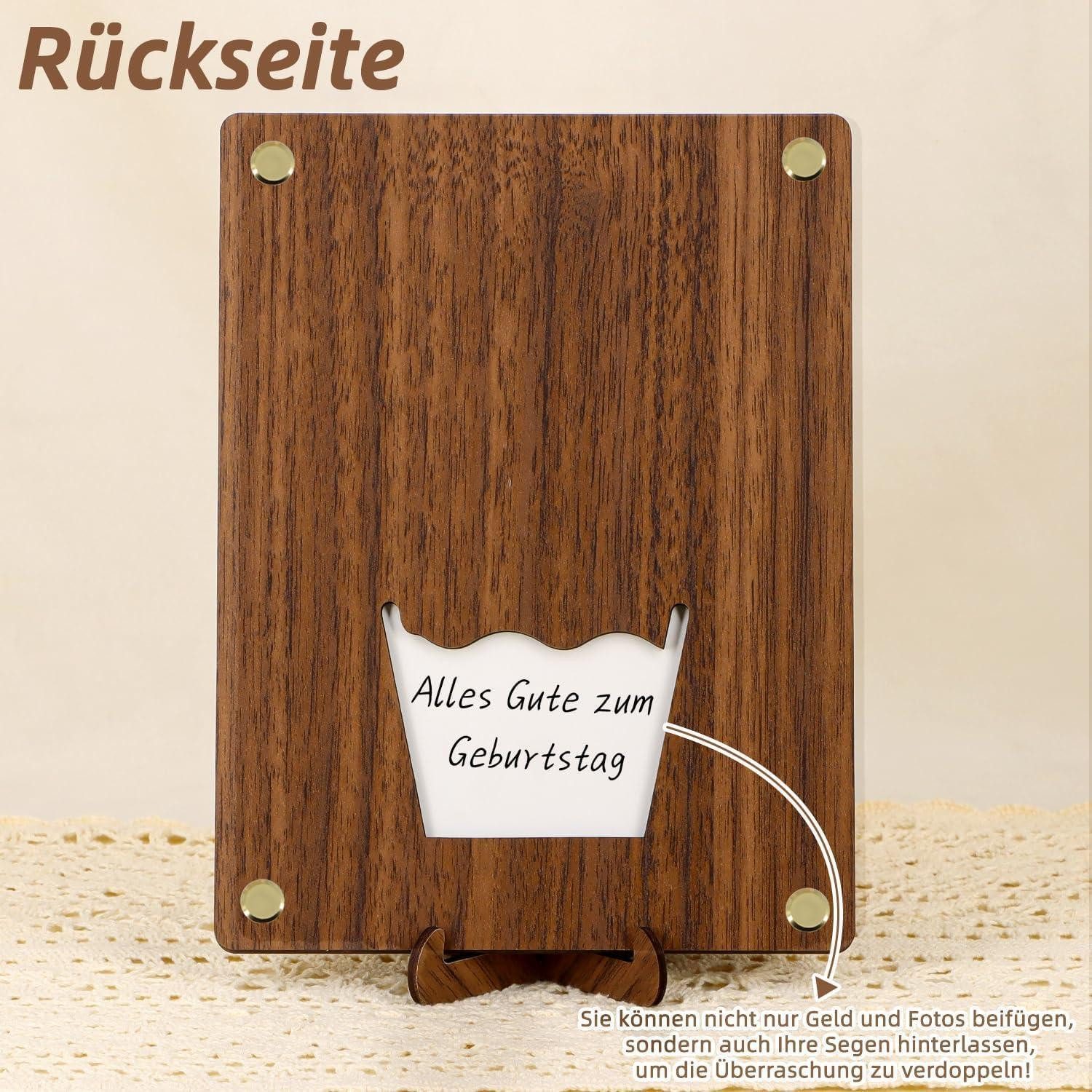LuxusKollektion Geschenkbox Geburtstag Geldgeschenke Holz 50. Geschenkverpackung DIY
