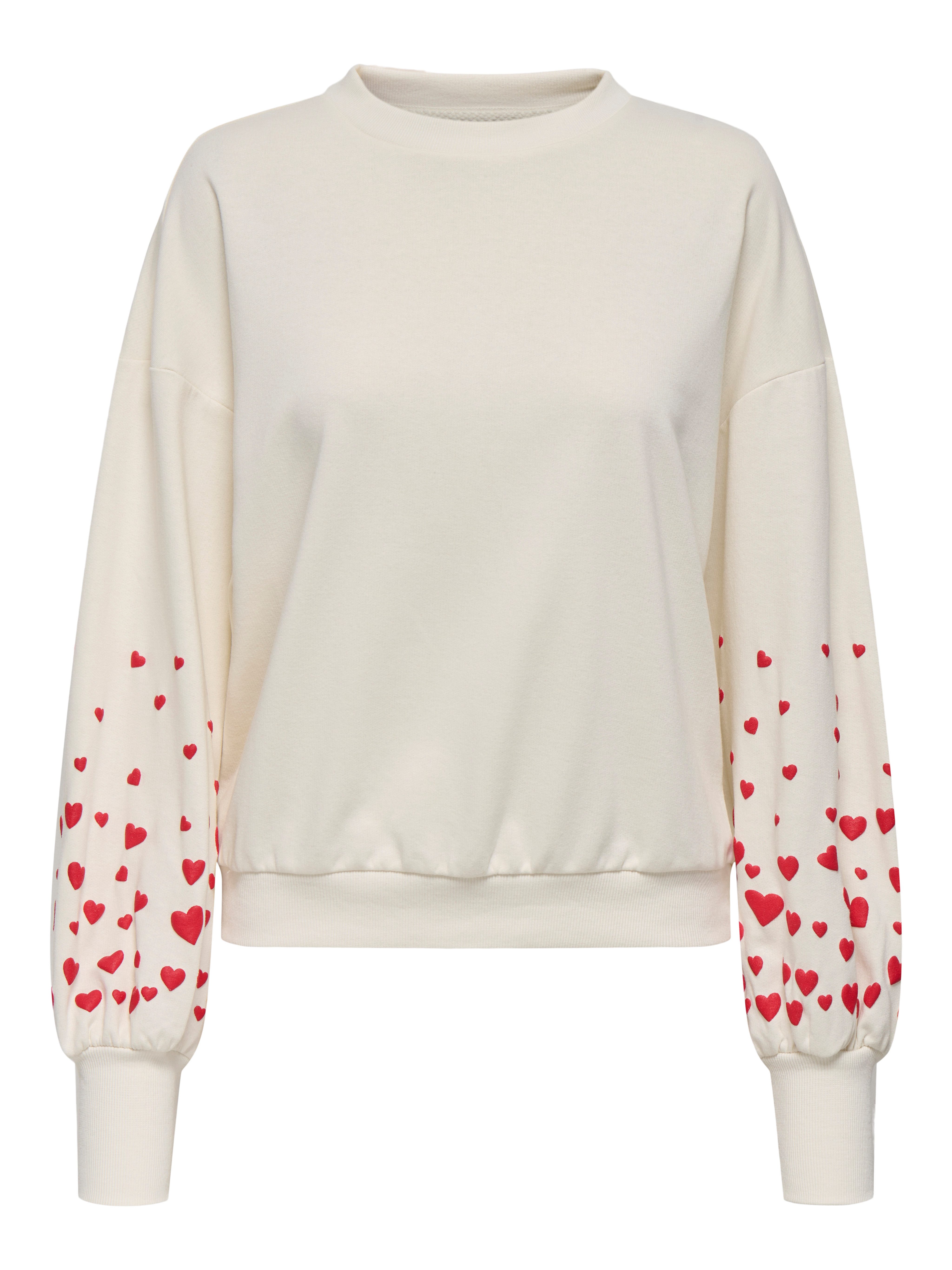 Sweatshirt ONLBROOKE L/S O-NECK FLOWER SWT