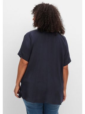 Sheego Hemdbluse Große Größen mit überschnittenen Schultern
