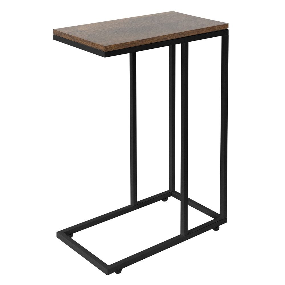 ML-DESIGN Beistelltisch Wohnzimmertisch C-Form mit Metallgestell günstig online kaufen