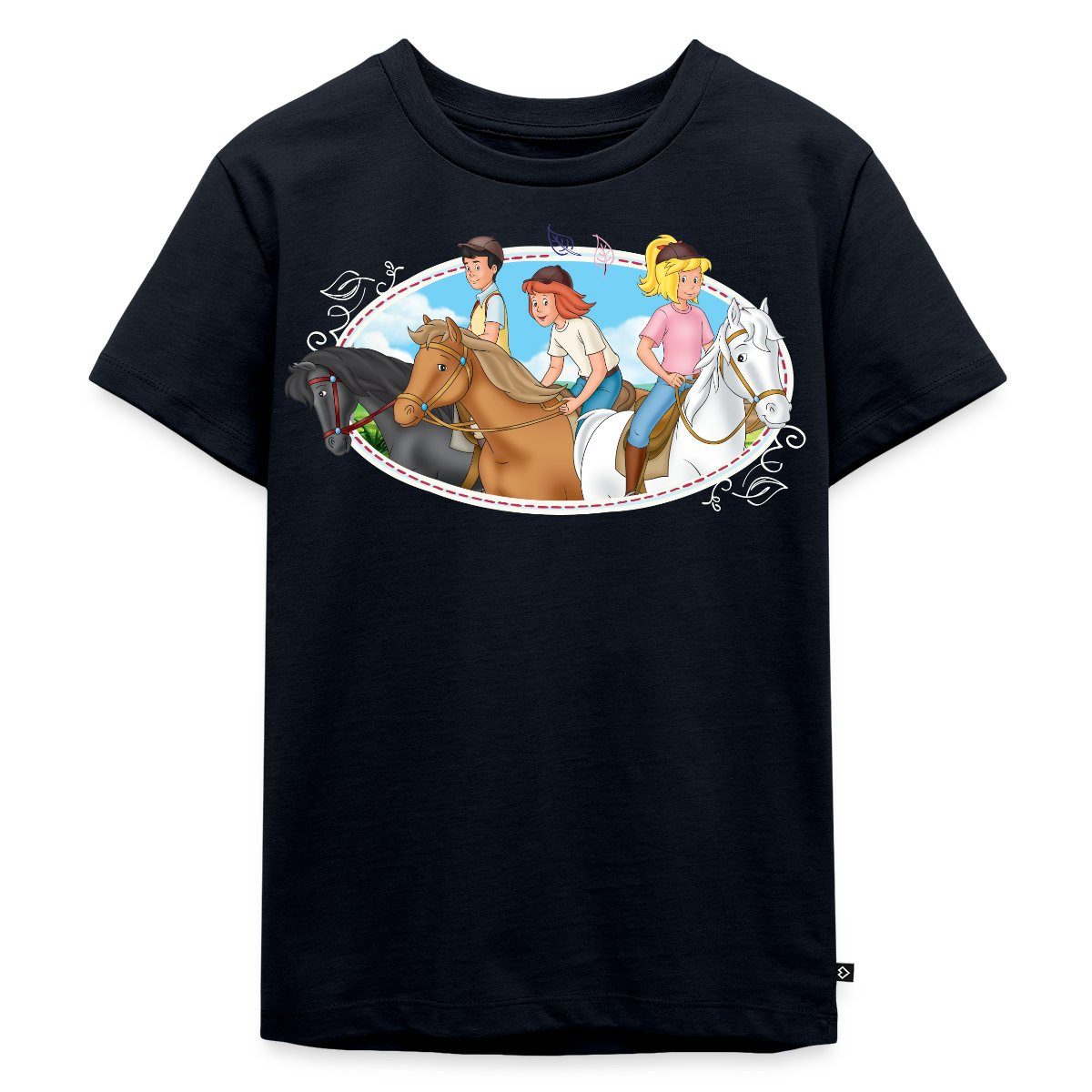 Spreadshirt T-Shirt Bibi Und Tina Ausritt Mit Freunden Kinder Premium T-Shirt (1-tlg)