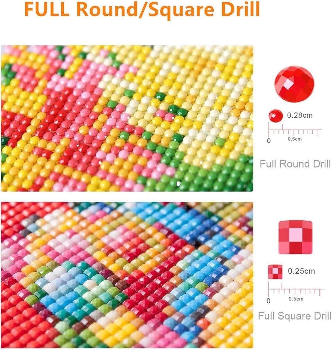 LA CUTE Malen nach Zahlen Eule Babyeule - 5D Diamond Painting Set 30x40cm (5d Diamond Painting Kreatives Hobby Enstpannung, 5d Diamond Set DIY Eule Babyeule), Entspannendes Hobby, kreative Stunden, schimmerndes Endergebnis.