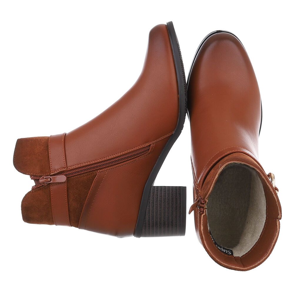 Ital-Design Damen Elegant Stiefelette (88489317) Blockabsatz günstig online kaufen