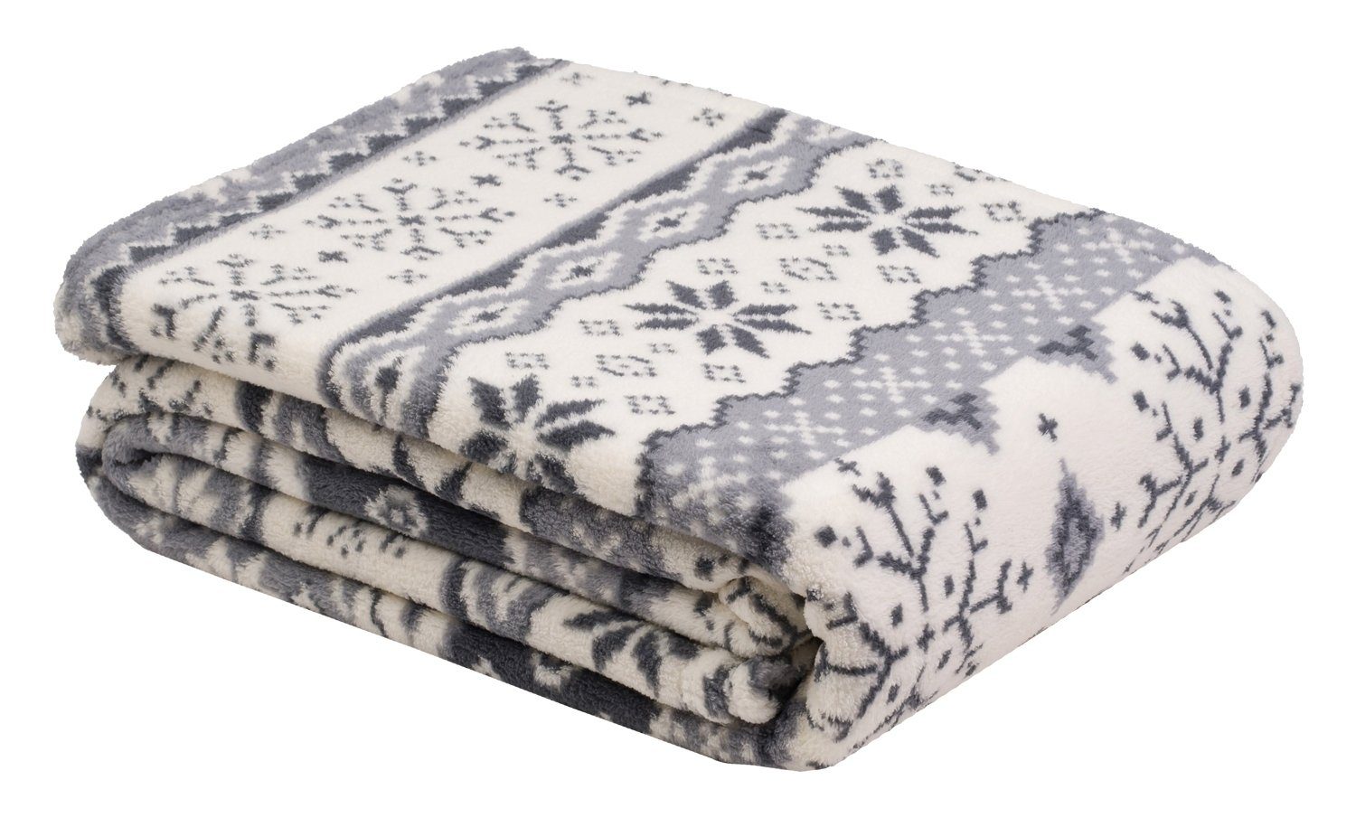 Wohndecke NORDIC, Wohndecke, Silbergrau, 150 x 200 cm, Gözze
