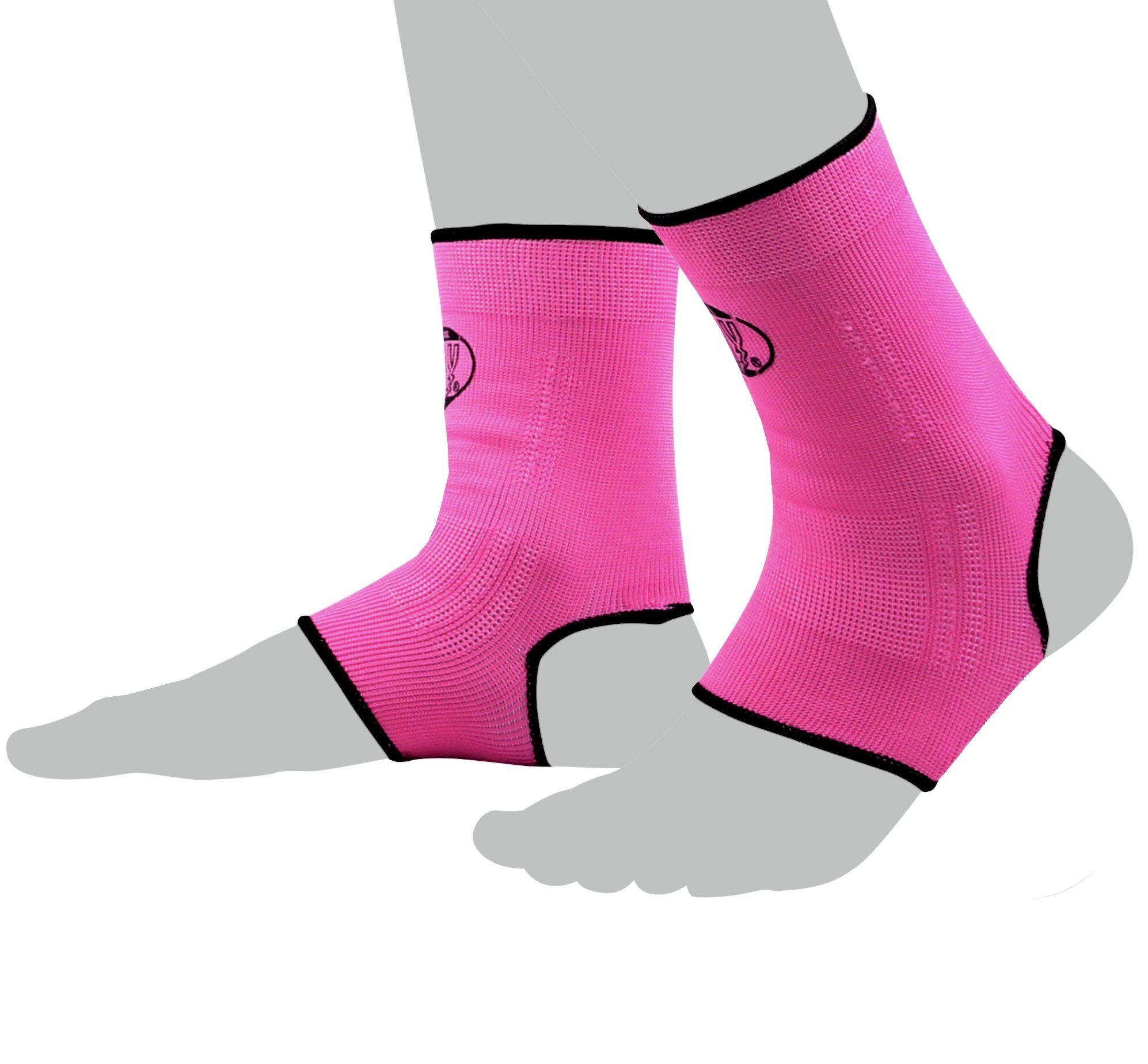 BAY-Sports Fußbandage Knöchelbandage Fußgelenkbandage Sprunggelenk pink Knöchel pink, Anatomische Passform