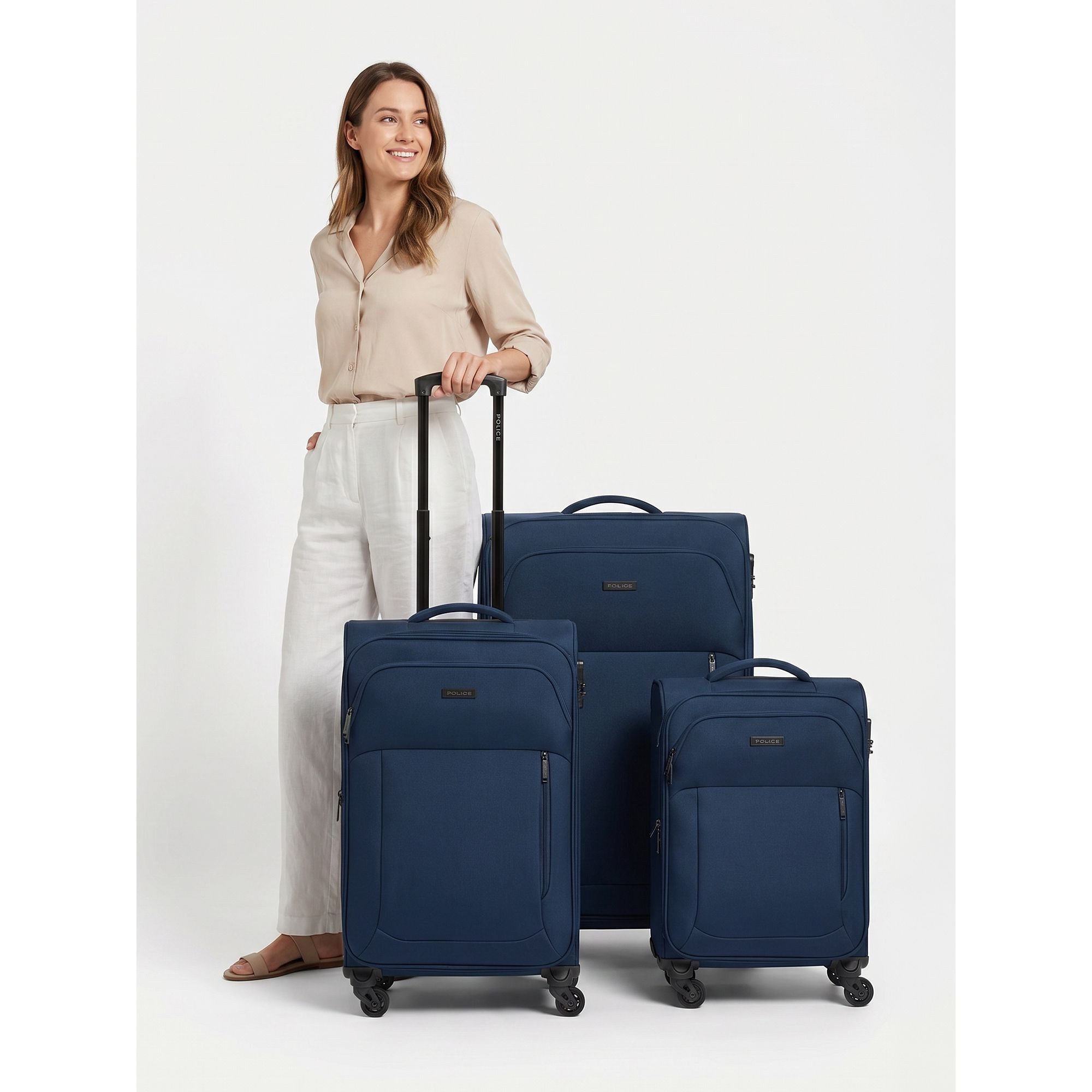 Police Trolleyset San Francisco, 4 Rollen, (3-teilig, 3 tlg), Polyester