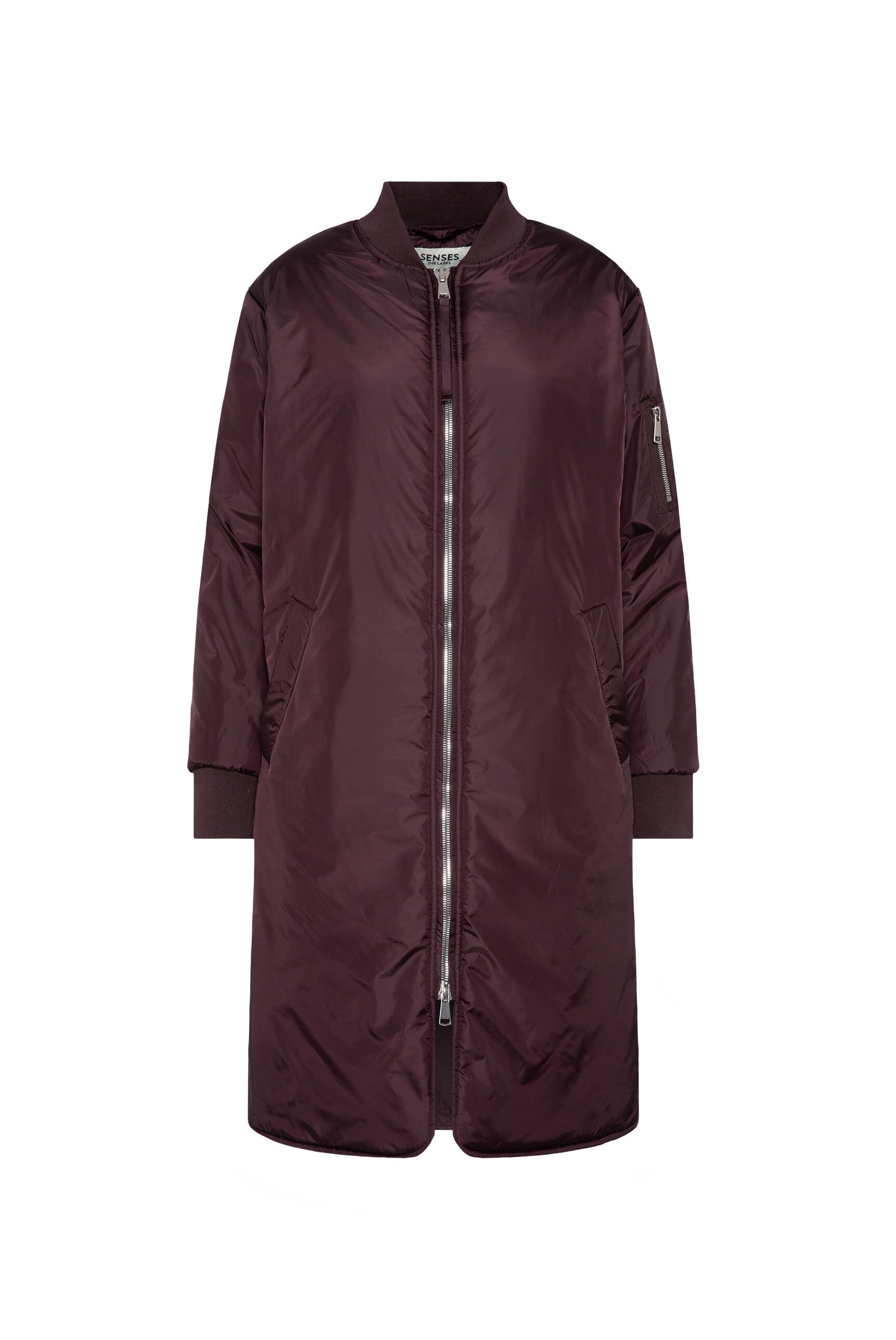 SENSES.THE LABEL Langjacke mit Two-Way-Zipper günstig online kaufen