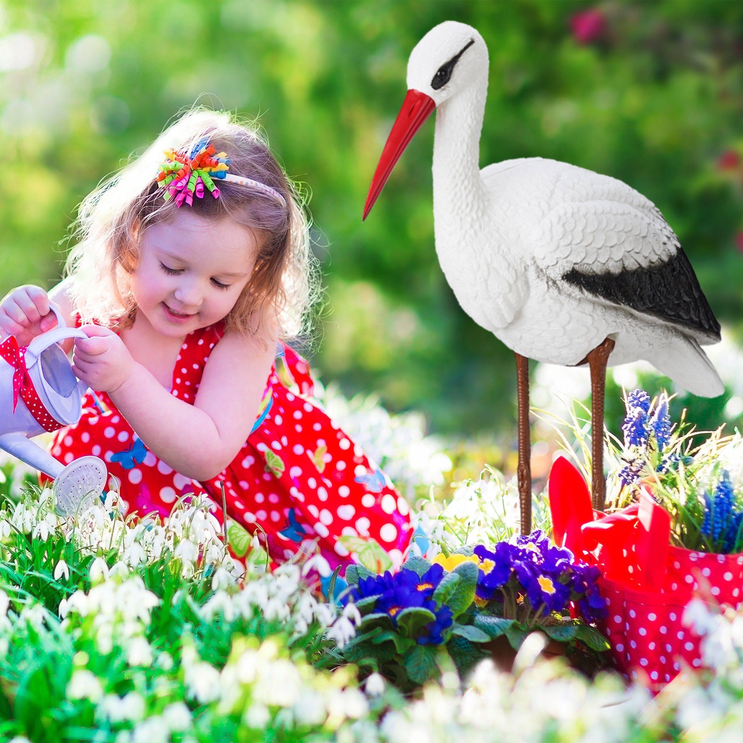 relaxdays Gartenfigur Storch günstig online kaufen