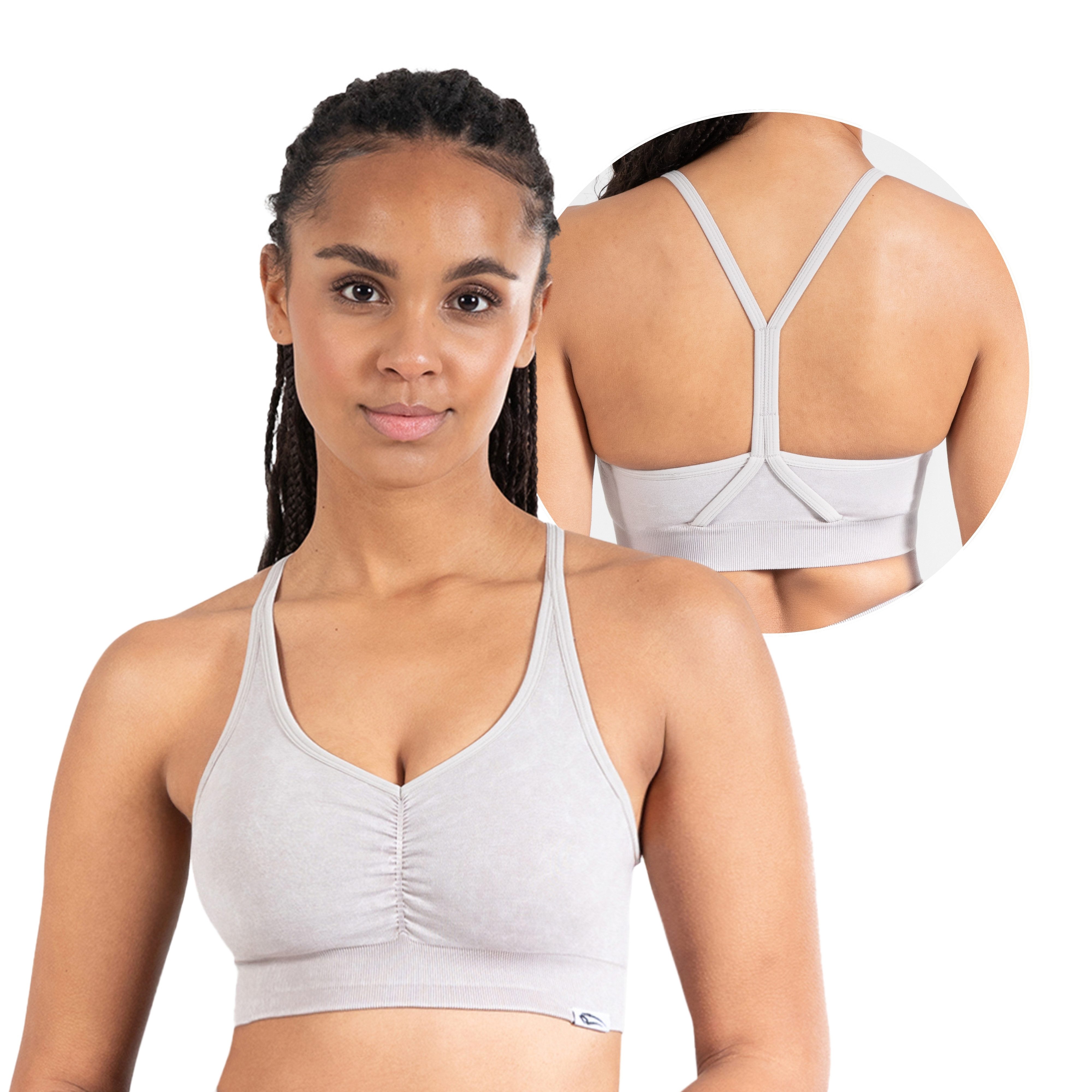 Sport-BH Batik Acid Scrunch, Rutschfester Bra mit Batik Waschung