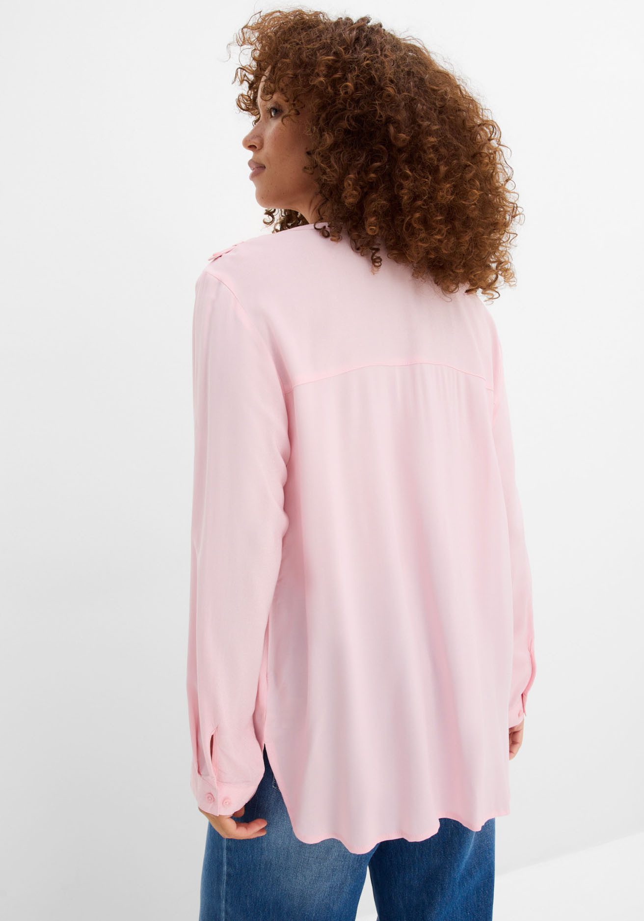 bonprix Tunika Casual Stil, Regular Fit, mit Rundsaum, mit Knopfleiste