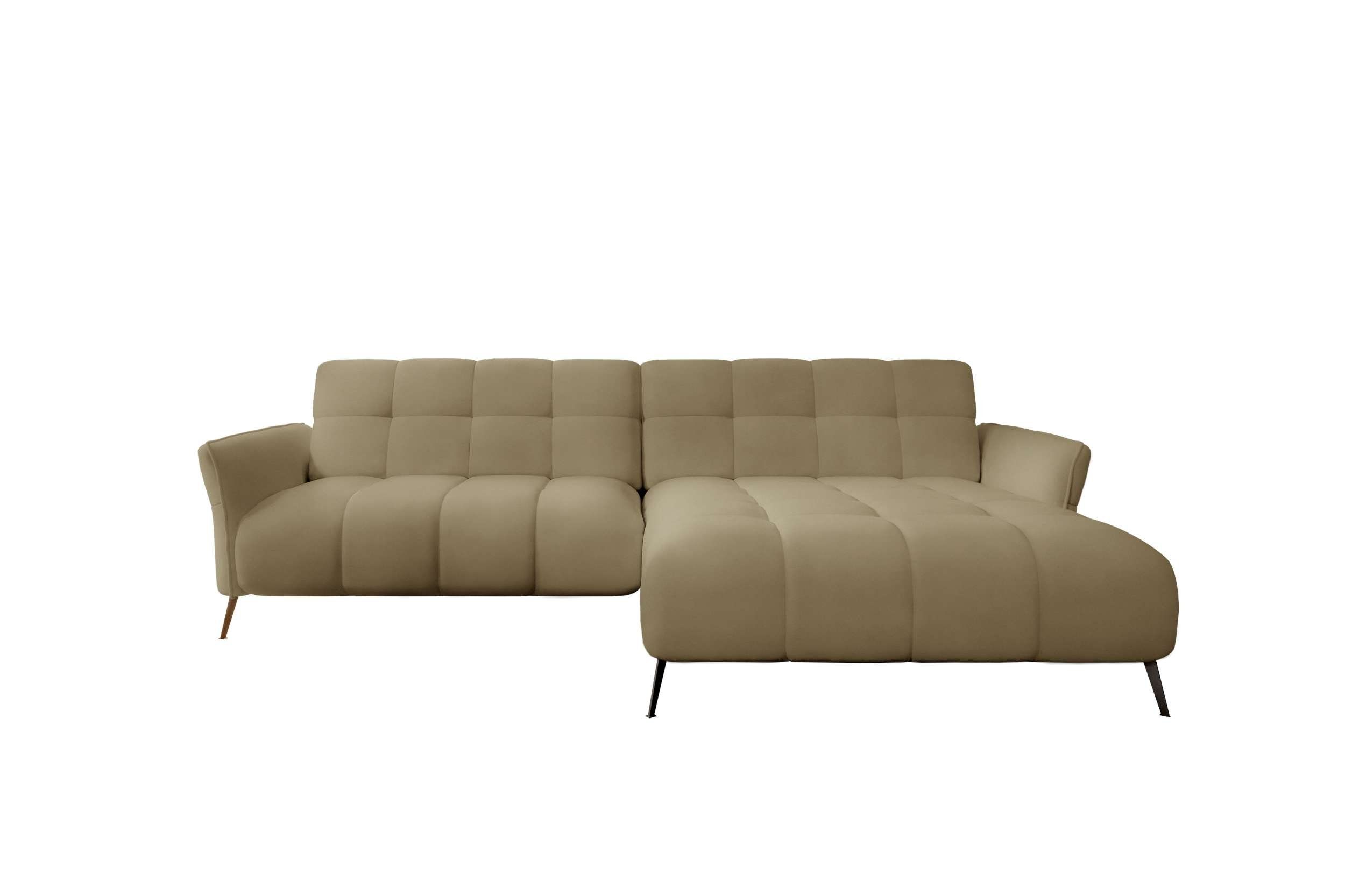 Stylefy Ecksofa Bettfunktion, bestellbar, Sitztiefenverstellung L-Form, oder inklusive wahlweise mit rechts Miliano, Eckcouch, mane links