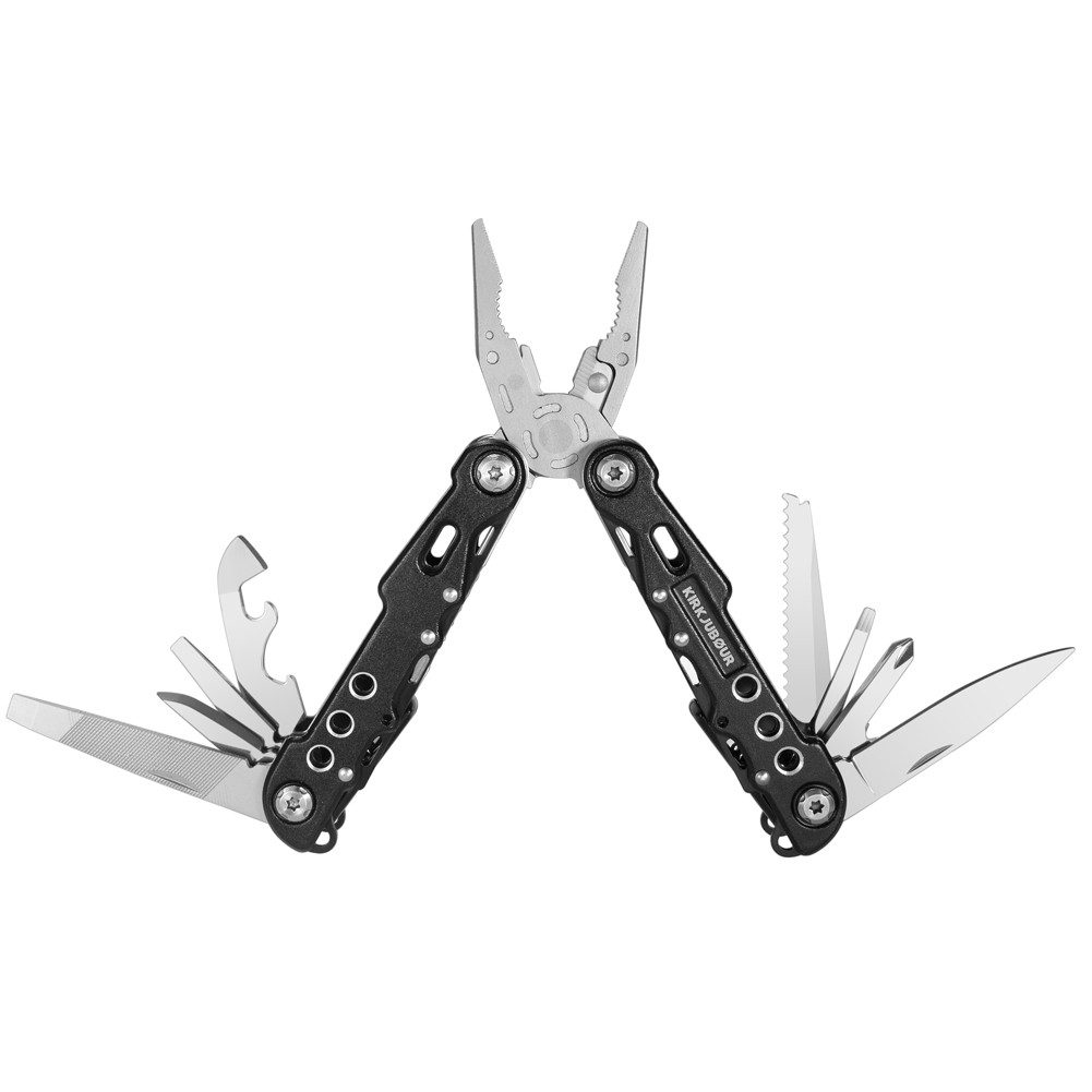 KIRKJUBOUR Universalmesser Edelstahl 14in1 Multifunktionswerkzeug, leichtes Gewicht, für komfortables mit sich führen