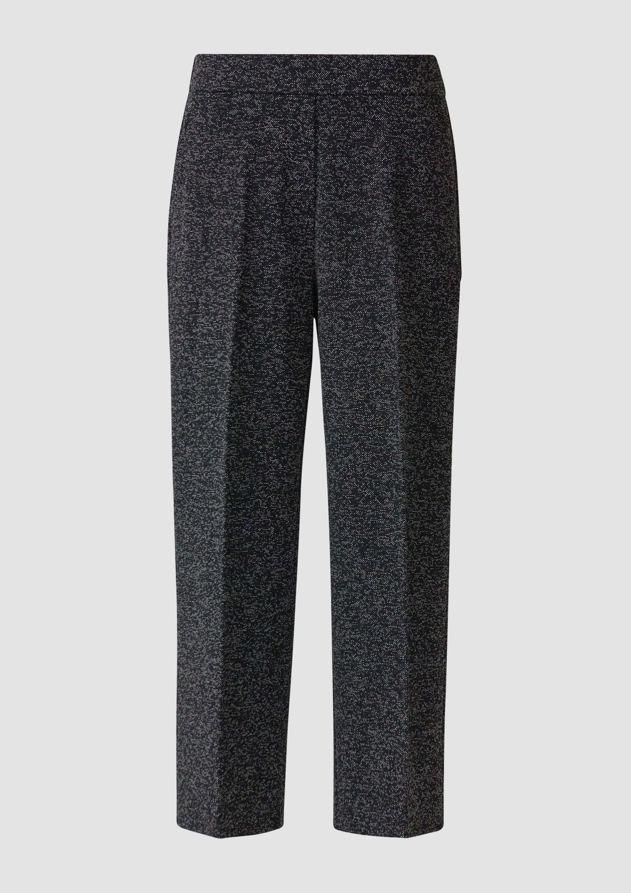 s.Oliver 7/8-Hose Hose Culotte in Melange-Optik mit Elastikbund