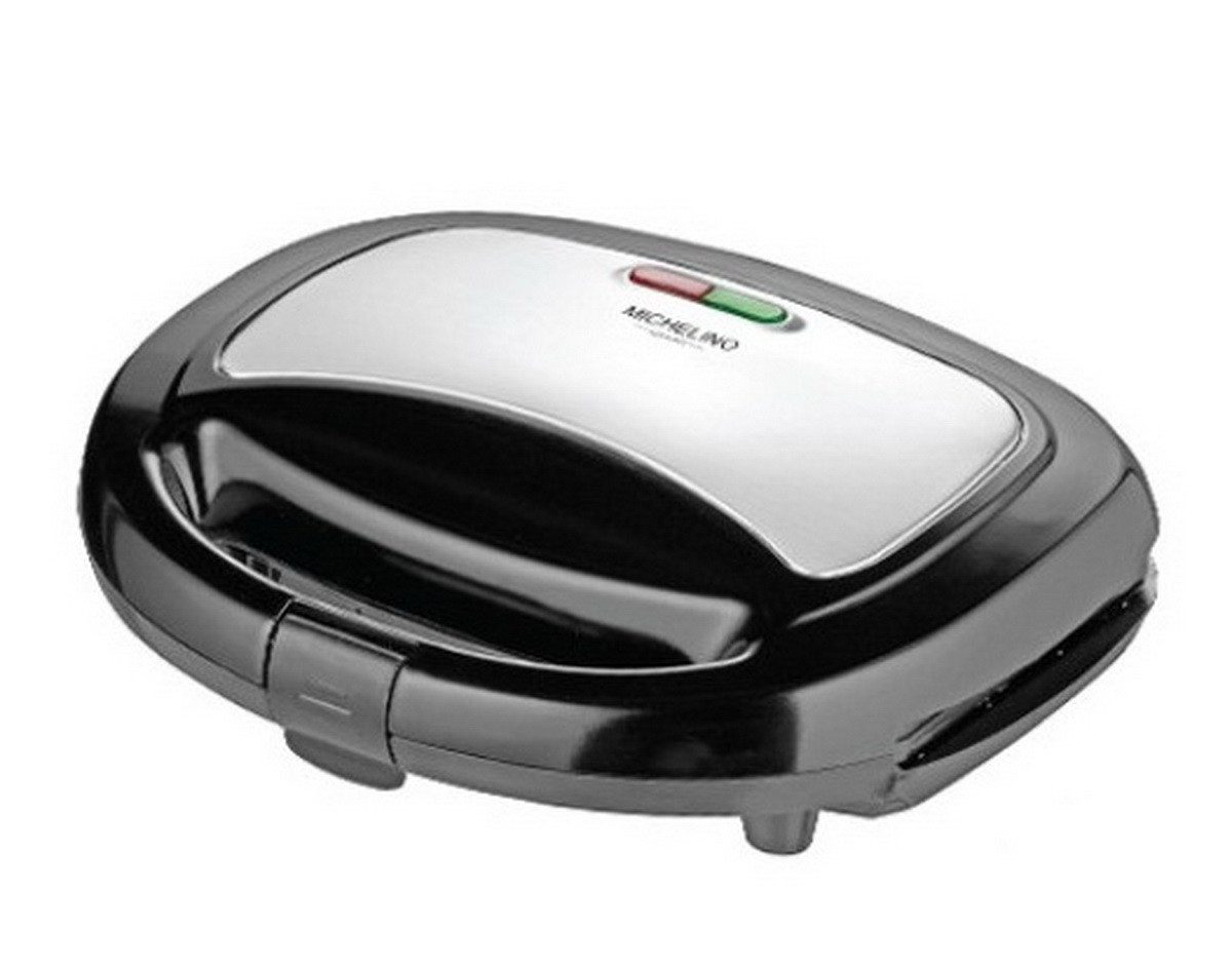 Michelino Sandwichmaker Sandwich-Toaster Sandwichtoaster Toast-Automat, 750,00 W, Sandwichautomat mit zwei antihaftbeschichtete Toastplatten