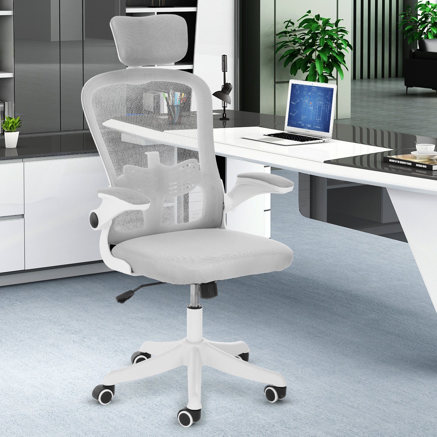 WILGOON Bürostuhl Ergonomisch Schreibtischstuhl mit Lendenwirbelstütze, günstig online kaufen