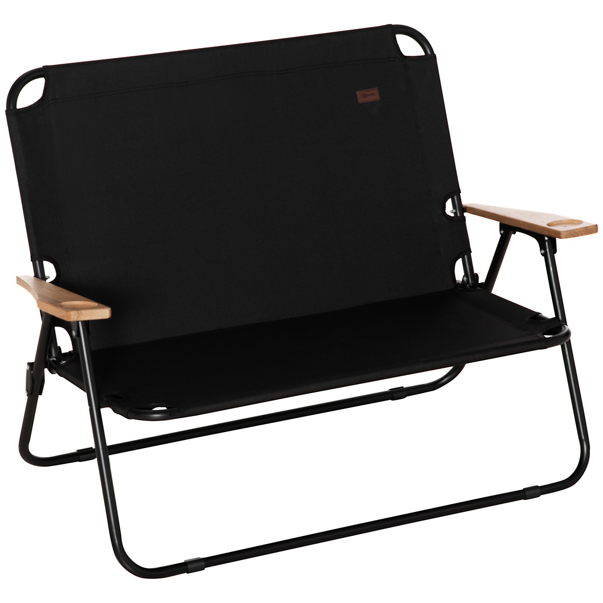 Outsunny Campingstuhl Gartenstuhl, 2-Sitzer Regiestuhl (Klappstuhl günstig online kaufen