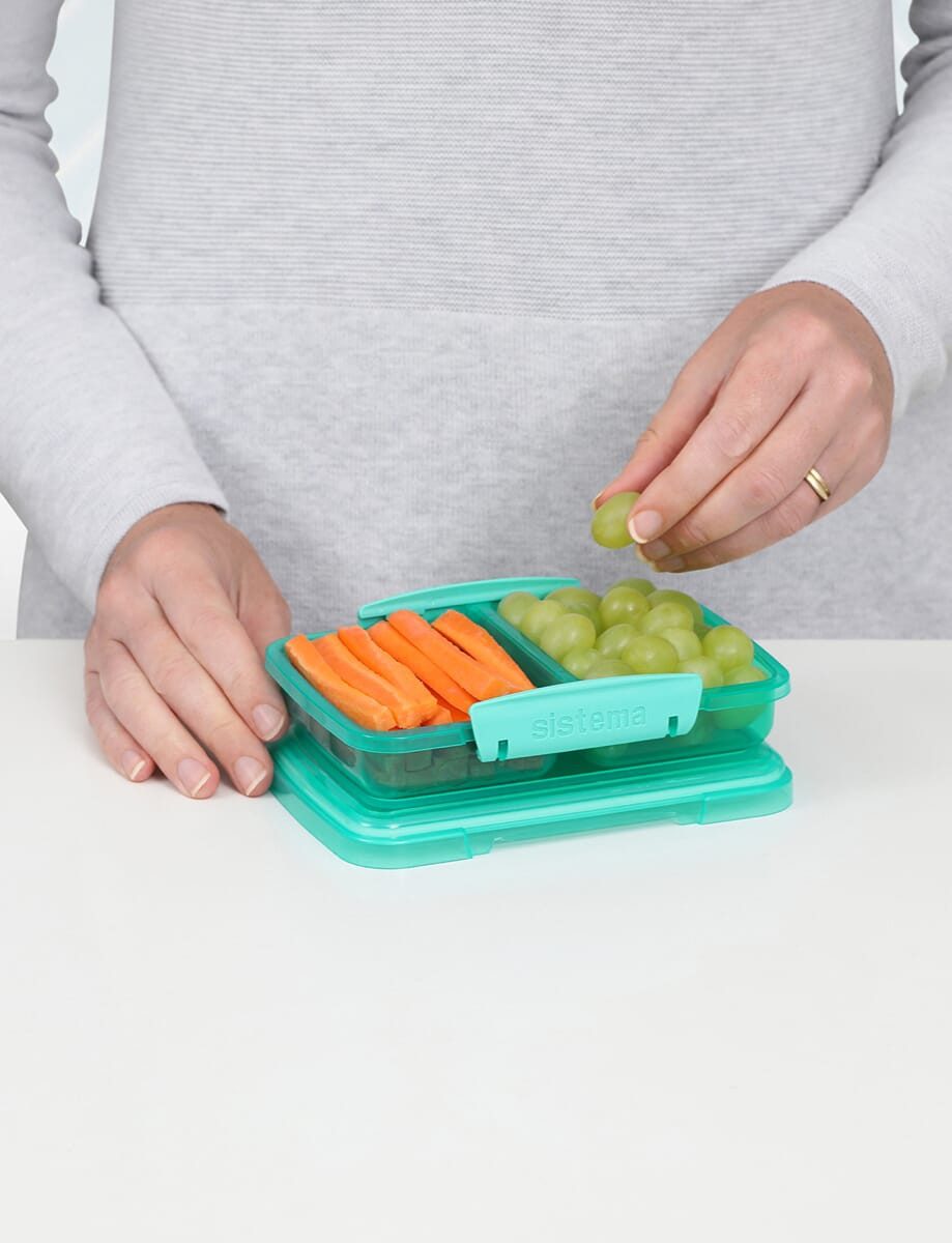 sistema Aufbewahrungsbox Sistema 350ml Small Split Lunch - Teal