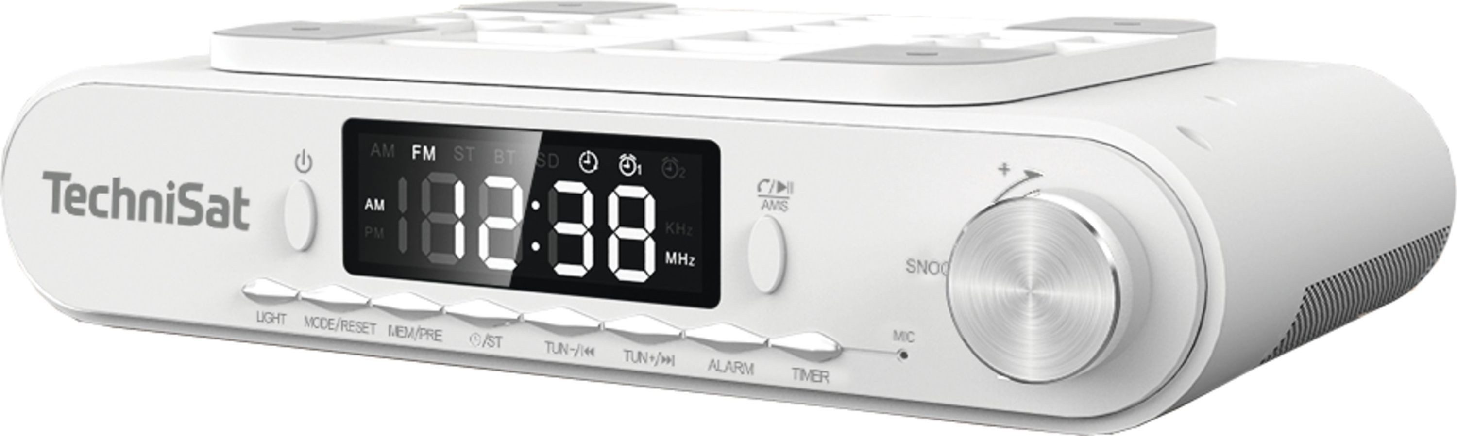 TechniSat VIOLA Küchenradio Küchen-Radio (FM-Tuner mit RDS, 5 W, LED Display, Arbeitsleuchte, Timer, Bluetooth, Weckfunktion)