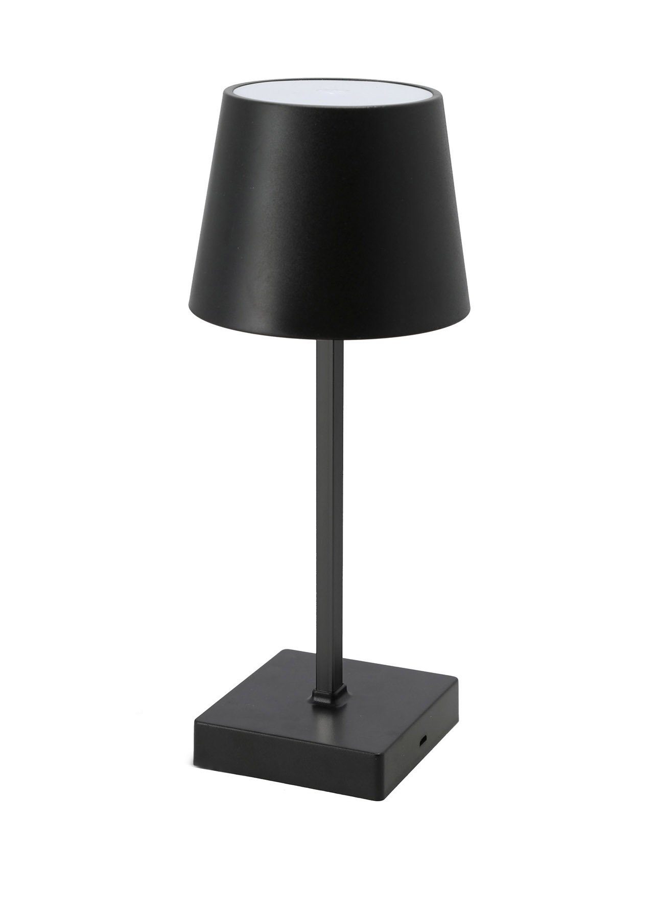 Spetebo LED Tischleuchte LED Touch Leuchte - schwarz / Batterie, Design  Kunststoff Tischleuchte 26 x 10 cm | Tischlampen