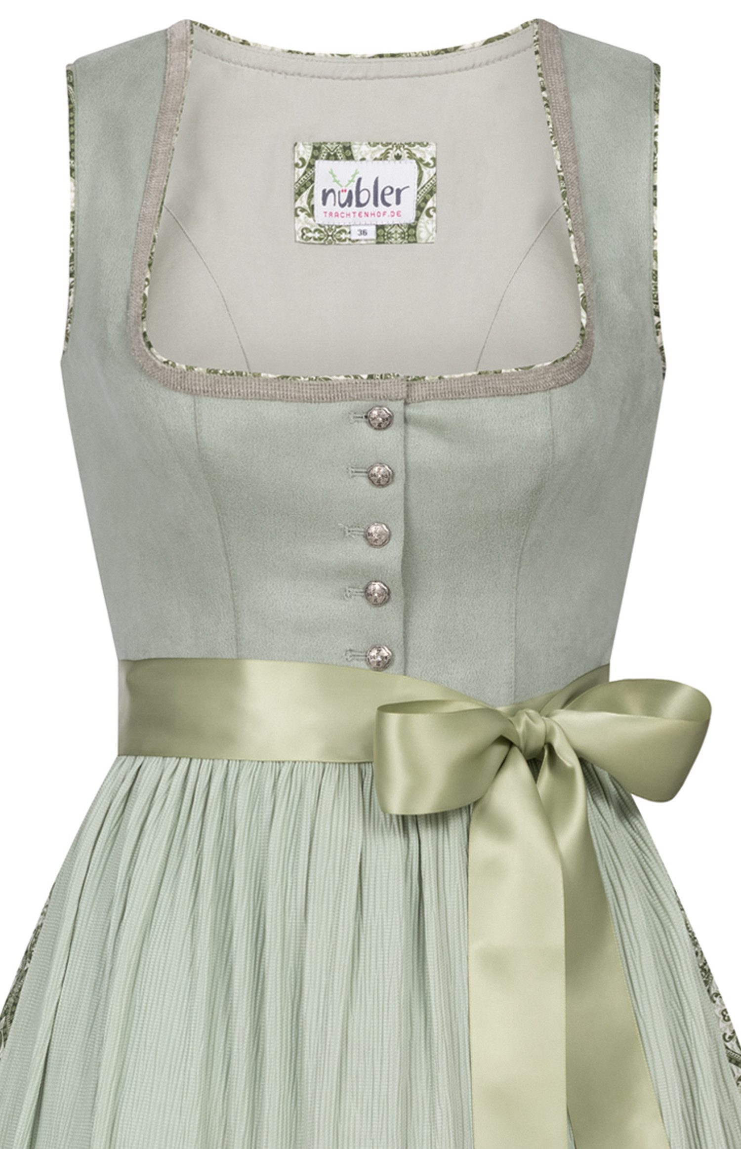 Nübler Dirndl Midi Dirndl Gloria in Salbei von Nübler