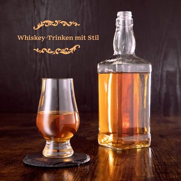 GOURMEO Whiskyglas Whiskey Geschenkset - Perfektes Zubehör für Männer, Holz, Whiskey Geschenkset - Zubehör für Männer