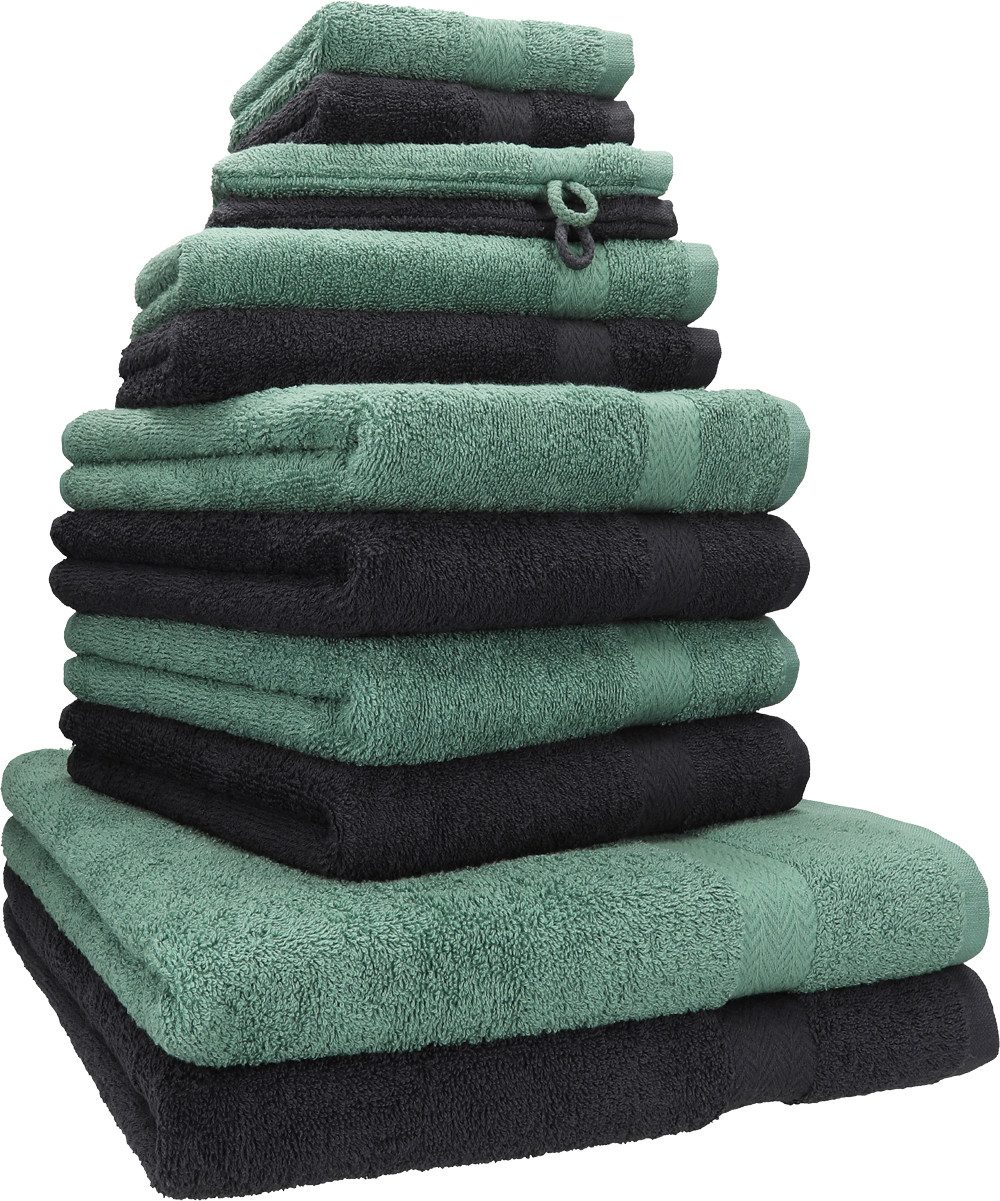 Betz Handtücher Premium Handtuch-Set 12-tlg., 100% Baumwolle (Set, 12-St), Duschtücher,Handtücher, Gästetücher, Seiftücher,Waschhandschuhe