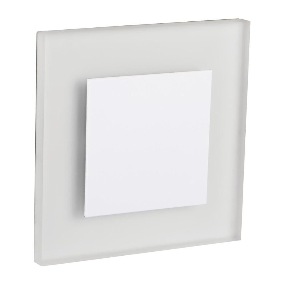 Kanlux LED Einbauleuchte LED Wandeinbauleuchte Apus in Weiß 0,8W 13lm, keine Angabe, Leuchtmittel enthalten: Ja, fest verbaut, LED, warmweiss, Einbaustrahler, Einbauleuchte