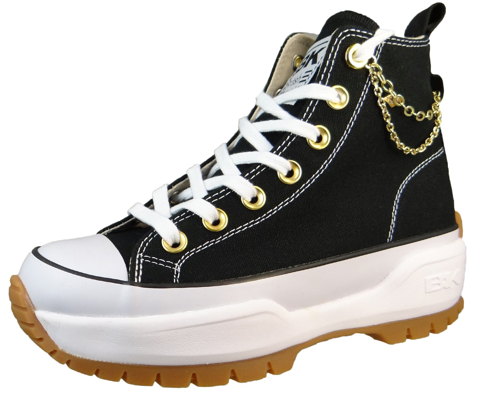 B53-3731 01 black/Gold Sneaker