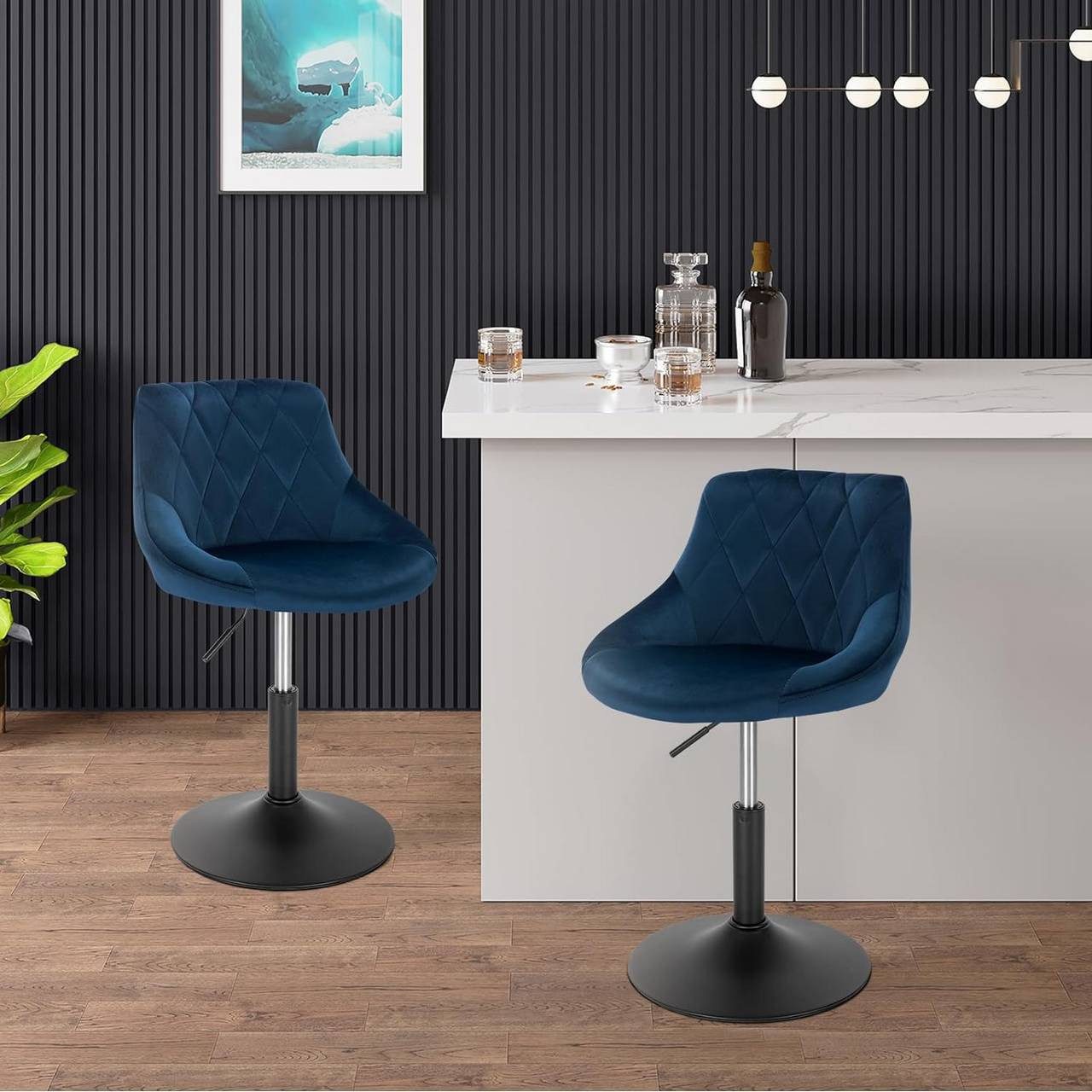 Woltu Barhocker (4 St), höhenverstellbar schwenkbar, günstig online kaufen