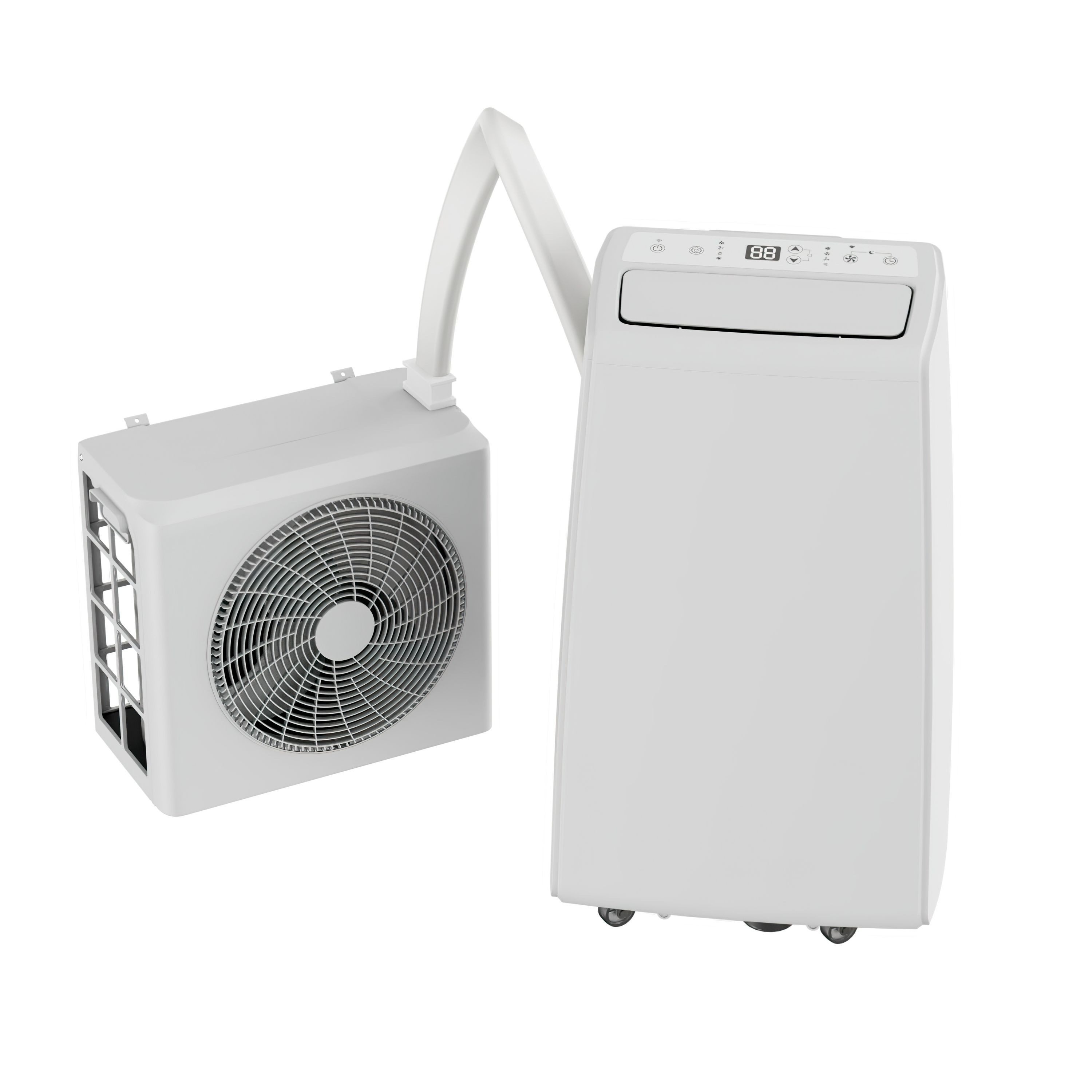 FM-SOLAR Klimagerät YFG-12H/FC6-W, Klimagerät Mobile Split Klimaanlage 12000BTU heizen kühlen Halterung