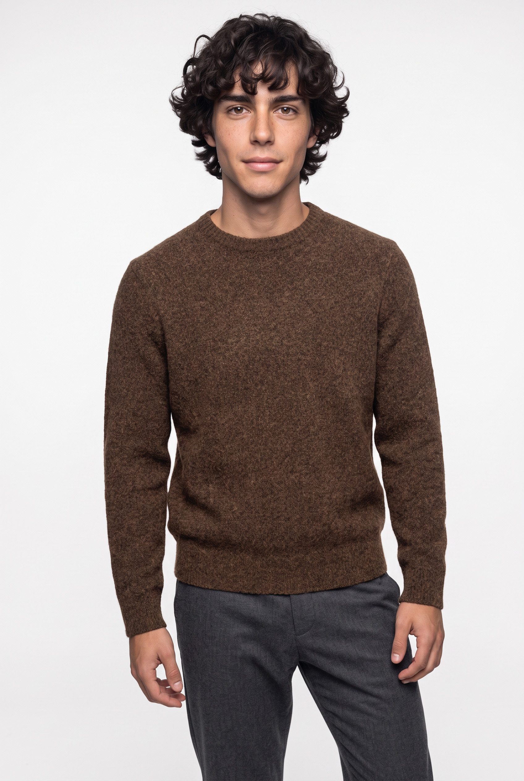Jack & Jones Strickpullover JPRBLASIMON SOUFFLE KNIT CREW NECK SN Materialmix, regular fit
