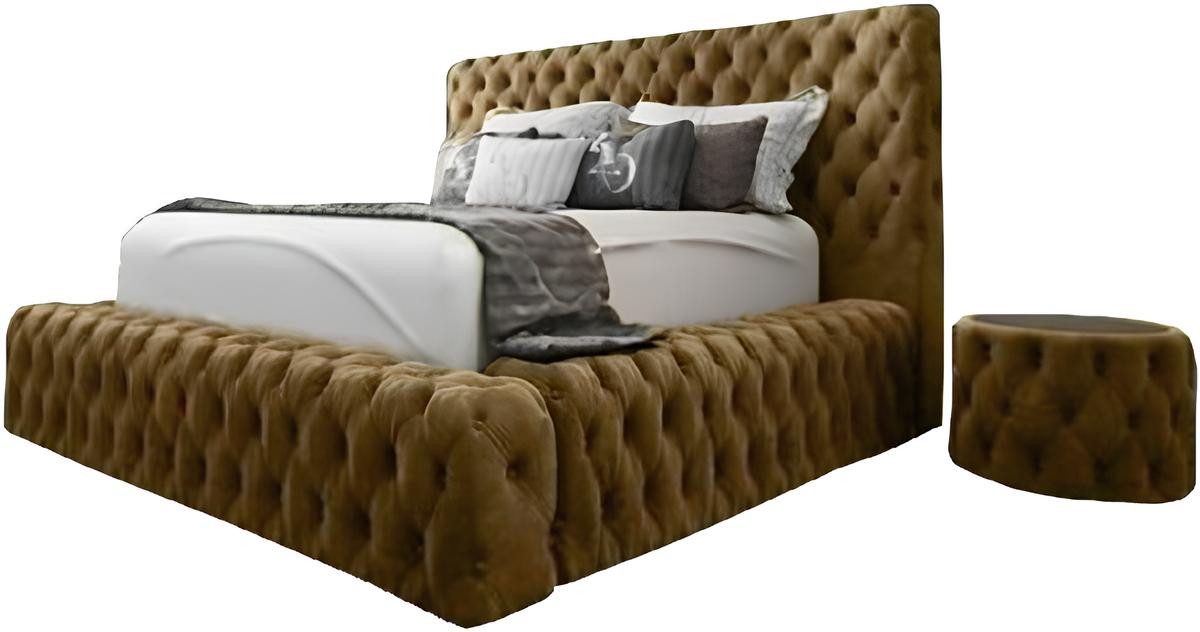 Xlmoebel Polsterbett Moderne Chesterfield Boxspring Betten, Luxus Textil Schlafzimmer (Bett), Hergestellt in Europa