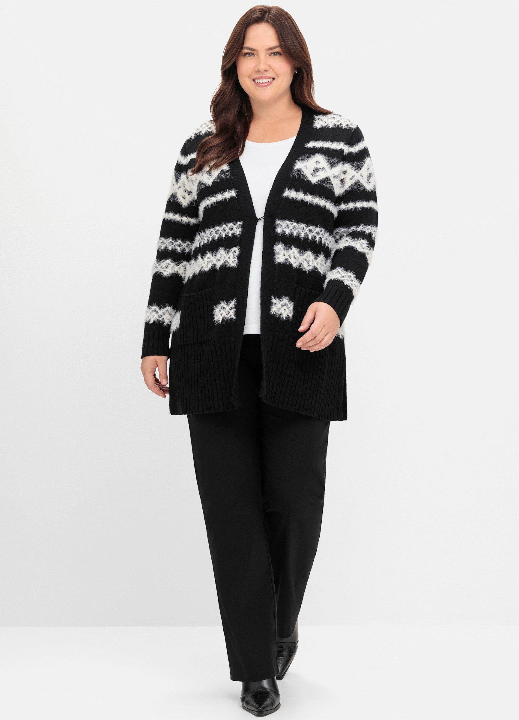Sheego Strickjacke Longstrickjacke günstig online kaufen