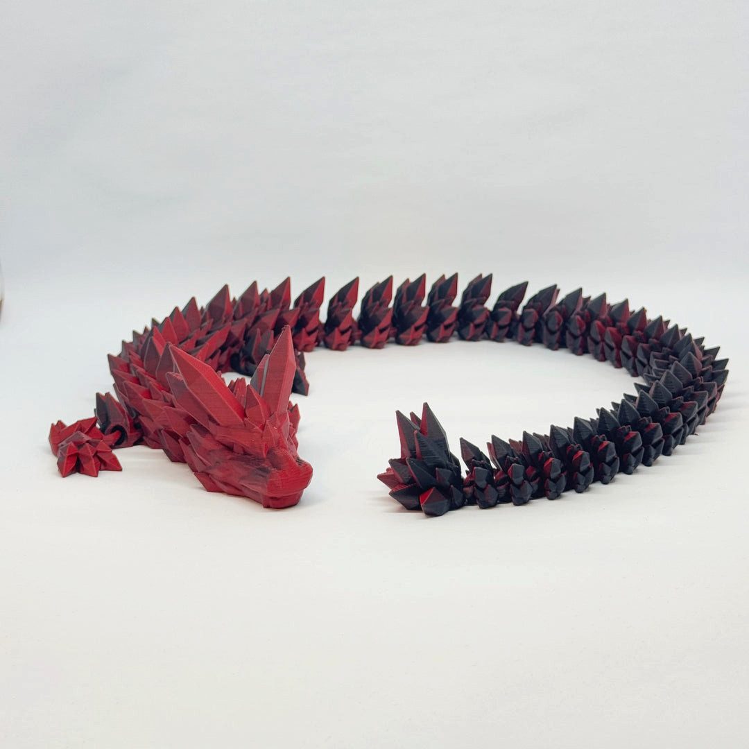 UDINGO Dekofigur Kristall-Drache in Schwarz-Rot 65 günstig online kaufen